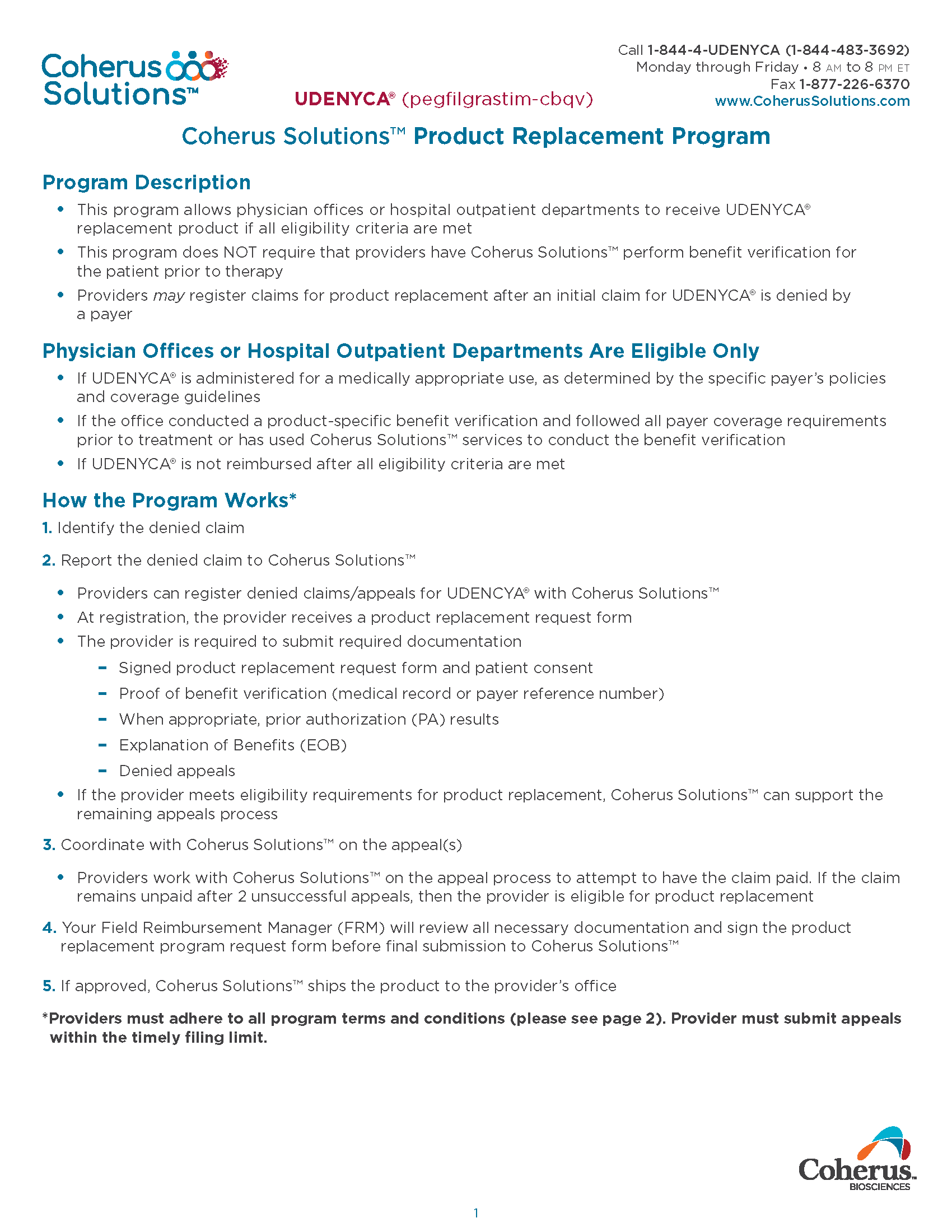 Product Replacement Program Form